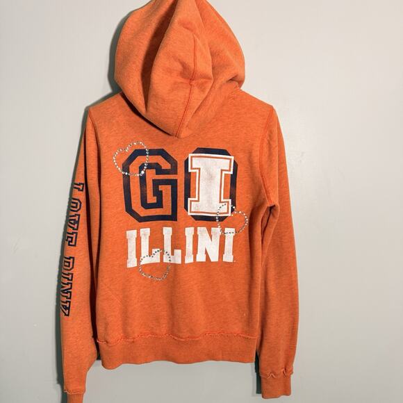 PINK Victoria's Secret Other - Victorias Secret Pink University of Illinois Go Illini Full Zip Hoodie Orange